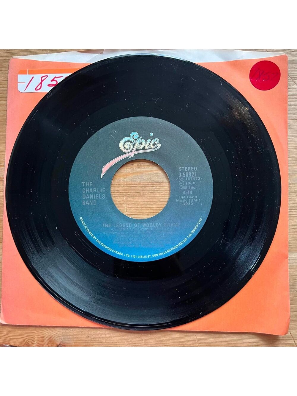 The Charlie Daniels Band - The Legend of Wooley Swamp/Money 45rpm VG+ R07